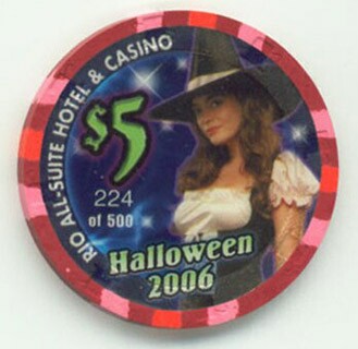 Rio Hotel Halloween 2006 $5 Casino Chip 