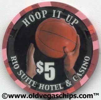 Las Vegas Rio March Madness $5 Casino Poker Chips