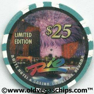 Rio Mary Wilson New Year 2003 $25 Casino Chip