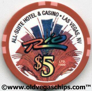 Las Vegas Rio Miss Rio 2002 $5 Casino Chip
