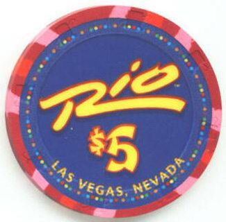 Las Vegas Rio Hotel Chinese Year of the Monkey 2004 $5 Casino Chip