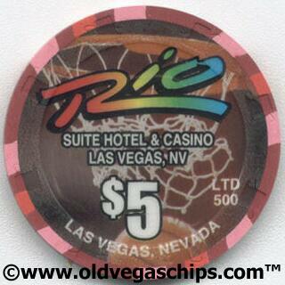 Las Vegas Rio Net Fever $5 Casino Poker Chips