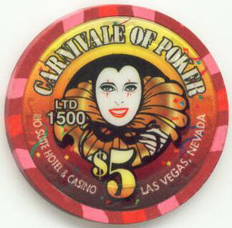 Las Vegas Rio Hotel Carnivale of Poker $5 Casino Chip