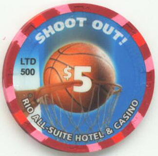 Rio March Madness Shoot Out $5 Casino Chip
