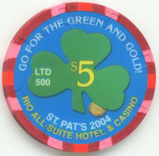 Rio St. Patrick's Day 2004 $5 Casino Chip