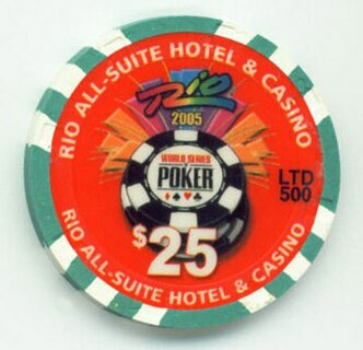 Rio Hotel World Series of Poker 2005 $25 Casino Chip