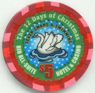 Rio 12 Days of Christmas 2004 $5 Casino Chip Set