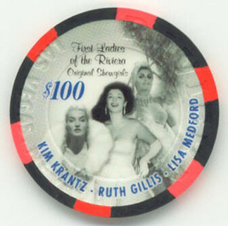 Riviera 50th Anniversary Showgirls $100 Casino Chip