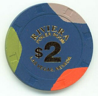 Riviera Poker Room $2 Casino Chip