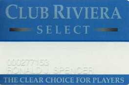 Riviera Casino Select Slot Club Card