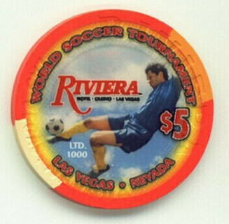 Riviera World Cup 2010 $5 Casino Chip
