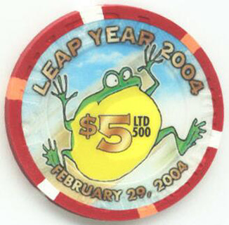 Riviera Leap Year 2004 $5 Casino Chip 