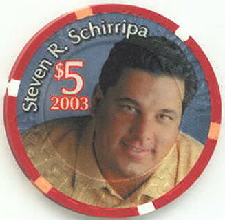 Riviera Steven Schirripa Bobby Bacala from the Sopranos $5 Casino Chip