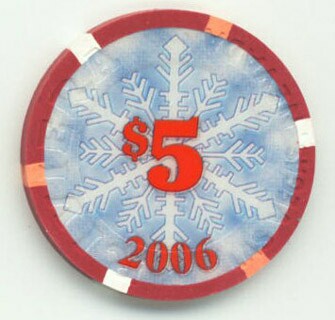 Riviera Christmas 2006 $5 Casino Chip
