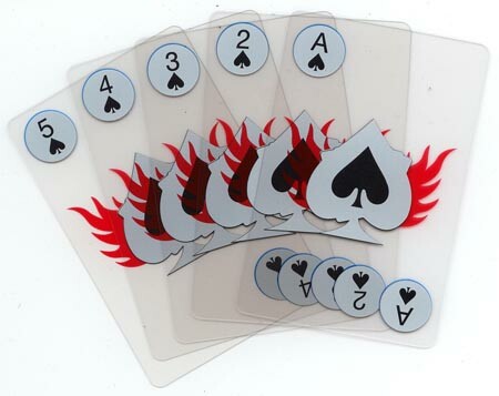 Royal Flush Transparent See Through Plastic Playing Cards