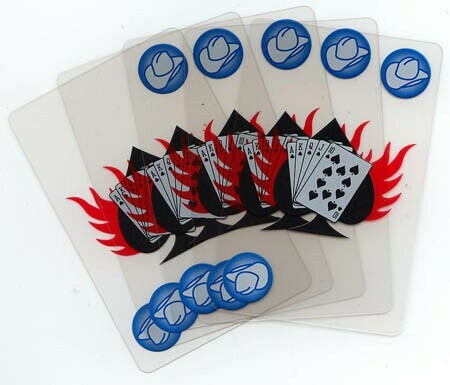 Royal Flush See Through Plastic Playing Cards