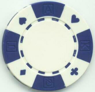 Royal Suited White 11.5 Gram Clay Poker Chips