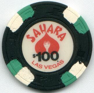 Las Vegas Sahara Hotel Genie $100 Casino Chip