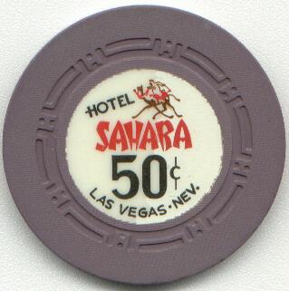 Las Vegas Sahara Hotel 50¢ Casino Chip