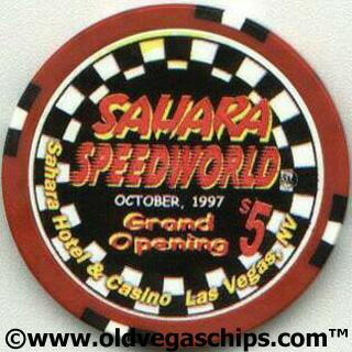 Sahara Hotel Speedworld Grand Opening $5 Casino Chip