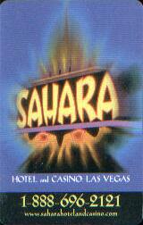 Las Vegas Sahara Hotel Room Key