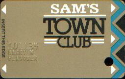Sam's Town Casino Slot Club Card