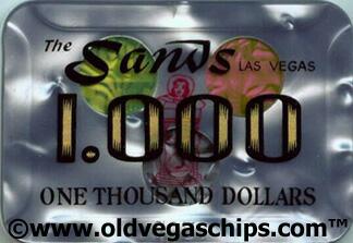 Las Vegas Sands Hotel $1,000 Baccarat Plaque