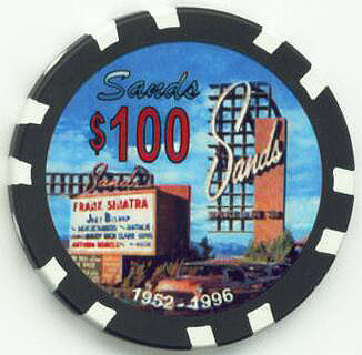 Sands Hotel $100 Casino Chip 