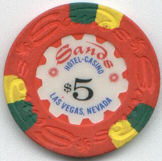 Sands Hotel $5 Casino Chip