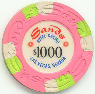 Sands Hotel $1,000 Casino Chip