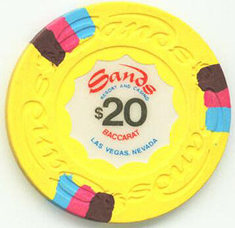 Sands Hotel Baccarat $20 Casino Chip