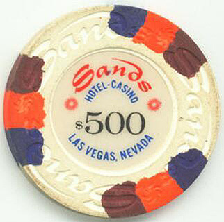 Sands Hotel $500 Casino Chip