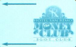 San Remo Casino Money Club Slot Club Card