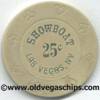 Showboat Hotel 25¢ Casino Chip