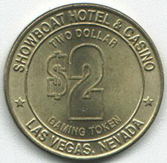 Showboat Hotel $2 Slot Token