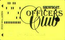 Showboat Casino Officer's Club Slot Club Card