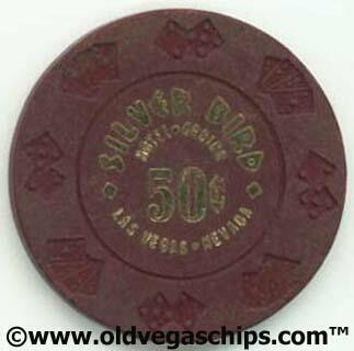 Las Vegas Silverbird 50¢ Casino Chip