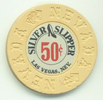 Silver Slipper 50¢ Casino Chip