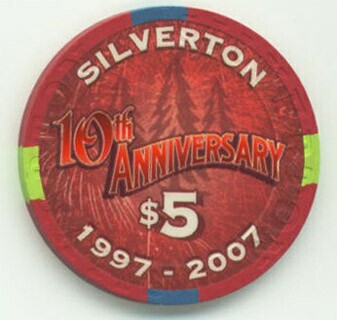 Silverton Casino 10th Anniversary $5 Casino Chip