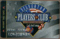 Silverton Casino Platinum Slot Club Card