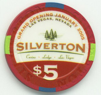 Silverton Casino Grand Opening $5 Casino Chip