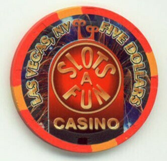 Slots A Fun 4th of July 2007 $5 Casino Chip