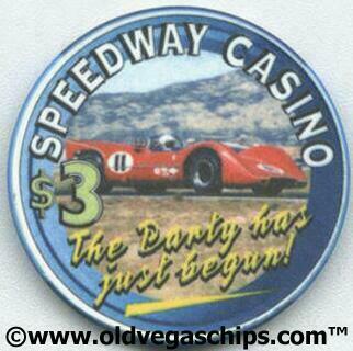 Las Vegas Speedway The Party Has Just Begun $3 Casino Chip