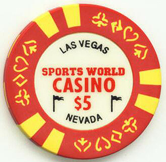 Las Vegas Sports World Casino $5 Casino Chip