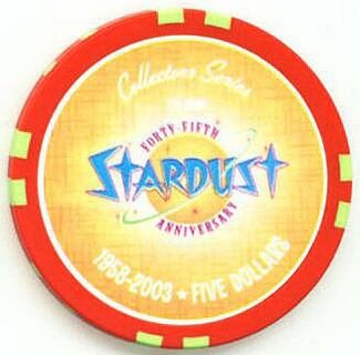 Stardust 45th Anniversary 2003 $5 Casino Chip 