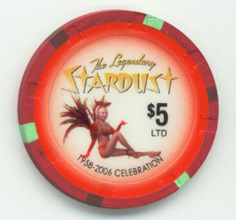 Stardust 48th Anniversary 2006 $5 Casino Chip