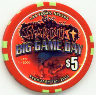 Stardust Big Game Day 2004 $5 Casino Chip 