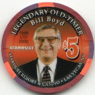 Stardust Bill Boyd $5 Casino Chip