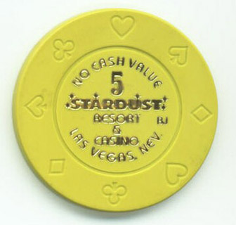 Stardust No Cash Value $5 Casino Chip