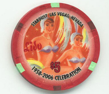 Stardust Lido De Paris New Year 2006 $5 Casino Chip